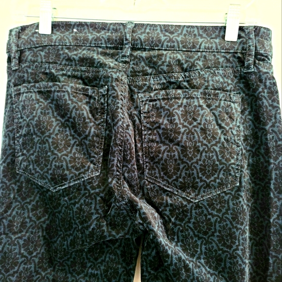 Ann Taylor LOFT Modern Skinny Floral Velvet Pants Size 26 - Picture 2 of 11